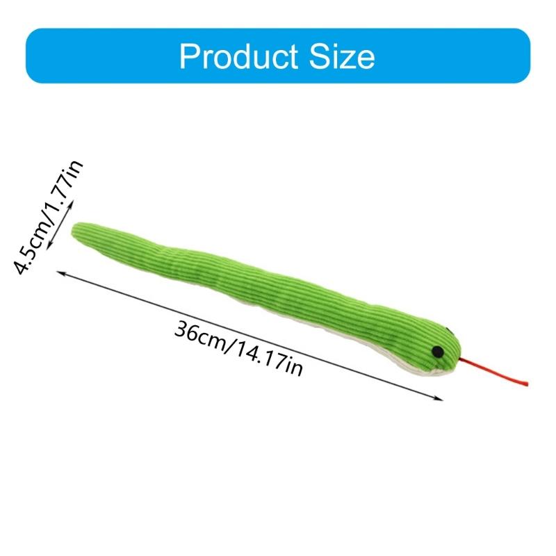 Wiggling Snake Designs Pet Toy For Kittens And Puppies With Chew Resistant Fabric 36cm Pet Plaything