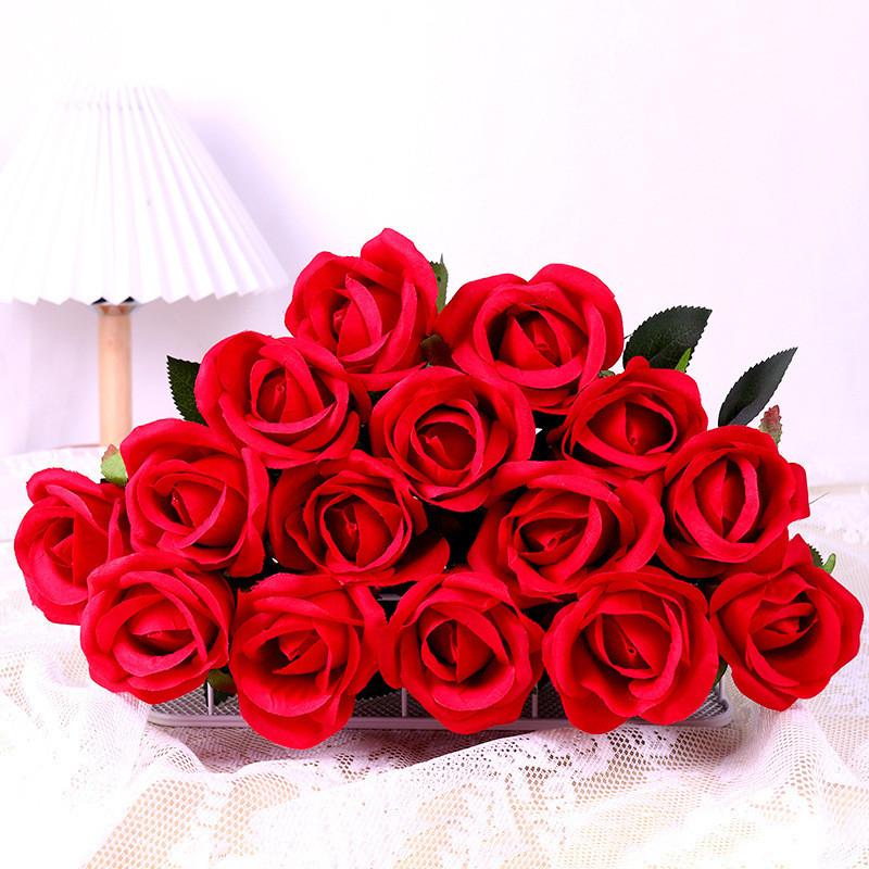 Silk Artificial Rose Flowers For Wedding Decor Home Styling Photography Use