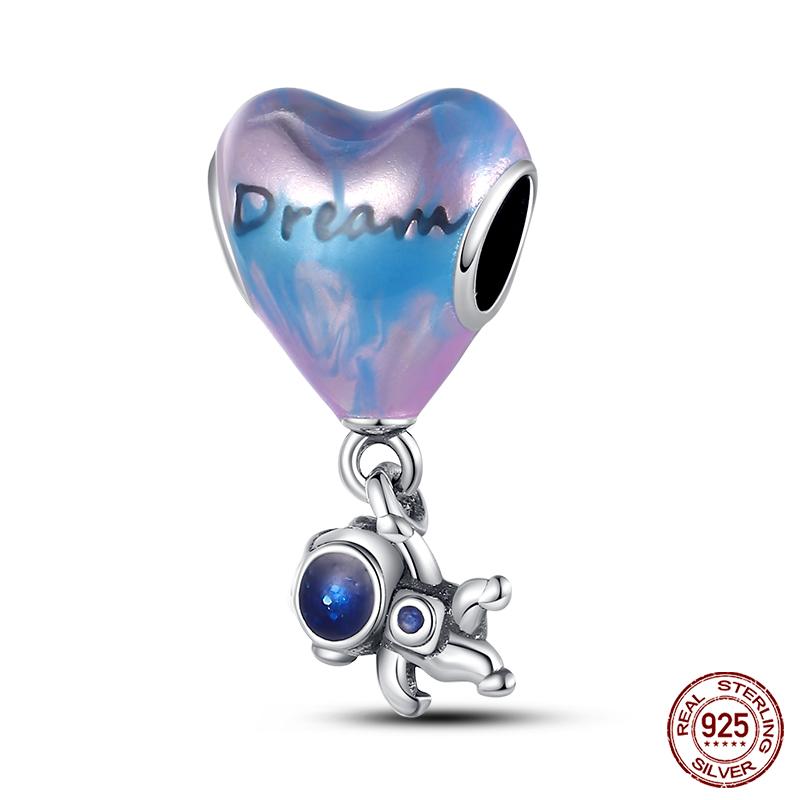 Fashion Copper Astronaut Space Series Charms Beads Fit Qikaola Original Bracelets Diy Anniversary Jewelry