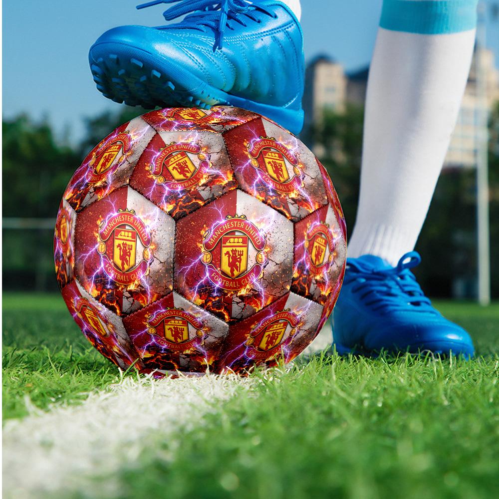 Pallone da calcio tema Manchester United Taglia 5 Pallone da calcio Tocco Morbido Pallone da calcio per Allenamento Professionale per Sport all'Aperto