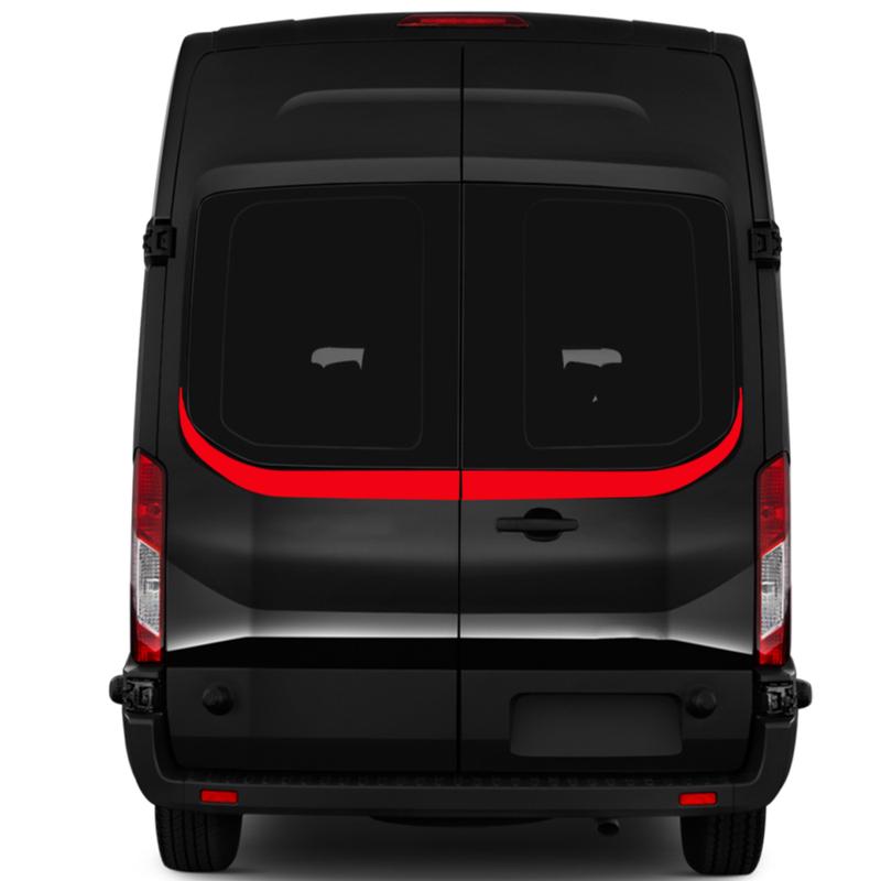 Car Rear Door Vinyl Decals Stripes Graphics Automobile Exterior Sticker Decoration Auto Accessories For Ford Transit Custom