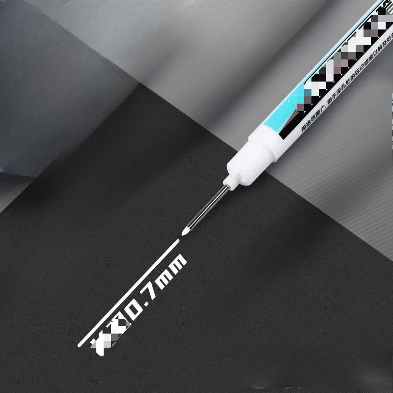 1Pc 0.7/1.0/2.5MM White Permanent Marker Pen Waterproof Painting Marker For Wood Rock Plastic Glass Stone Metal Art Supplies