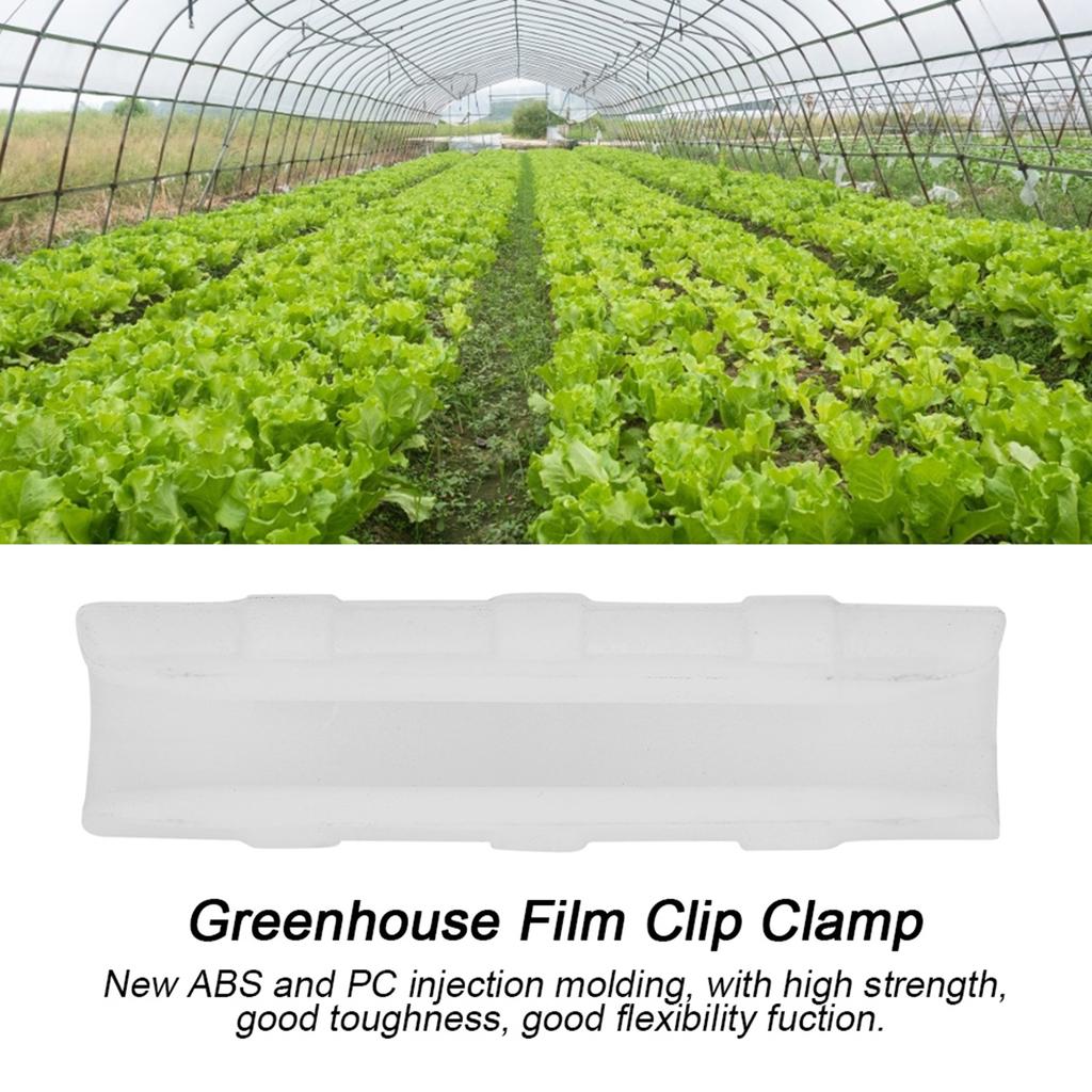 100pcs Greenhouse Frame Pipe Clip Clamp Garden Film Sunshade Net Fixing Clamp Connector