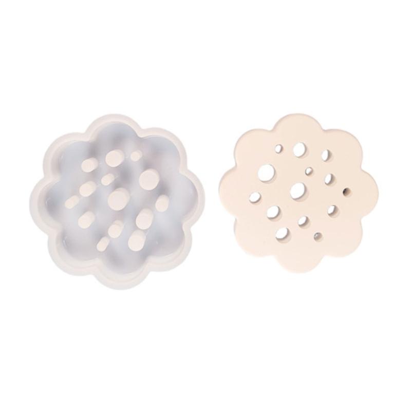 Round Pen Holder Molds Honeycombs Flower Holder Silicone Molds Flower Pots Bottom Cements Mould Table Decorations