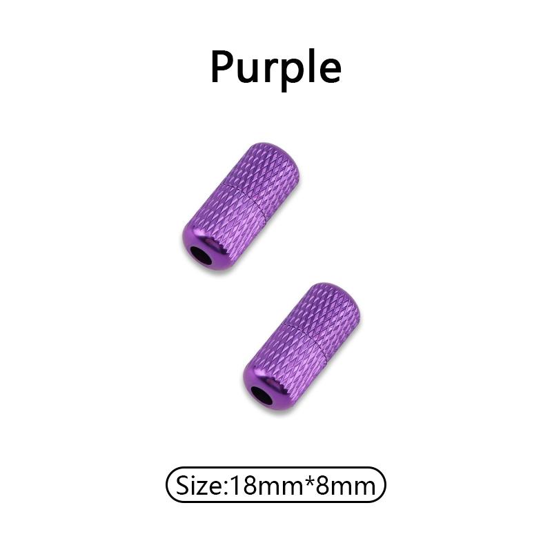 1 Pair Aluminum Capsules Lock Shoelaces Sneakers Buckle Metal No Tie Shoe Laces Colorful Lock Buckle Kits Shoelace Accessories