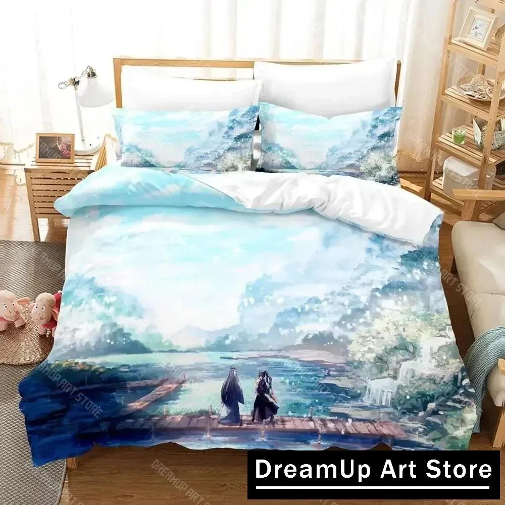 New Mo Dao Zu Shi The Grandmaster Of Demonic Cultivation Bedding Set Anime Three-Piece Set Adult Kid Bedroom Duvet Cover Sets