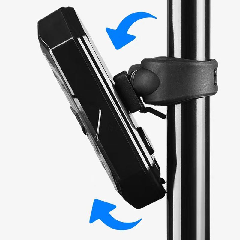 1 Pcs Bike Turn Signal Taillight Usb Rechargeable Remote Control Ultra Bright For Night Cycling