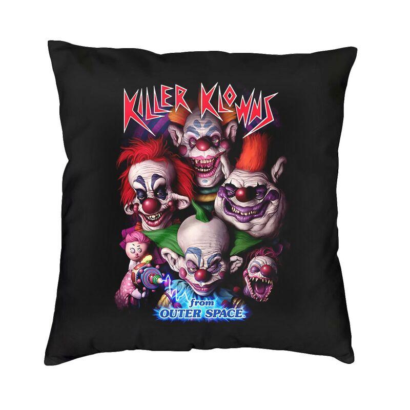 Horrorfilm Killer Clowns aus dem Weltall Kissenbezüge Heimdekoration Kawaii Outdoor Kissen Quadratischer Kissenbezug