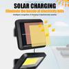 1/4/6 COB Outdoor Solar Light with Motion Sensor 3 Lighting Mode IP65 Waterproof for Patio Garage Courtyard Security Wall Light