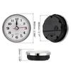 PATIKIL 65mm Quartz Watch Inserts, 2pcs, Miniature Round Quartz Movement, Mini Arabic Numeral Clock Inserts, Fits 55mm Diameter Hole, Silver Tone,