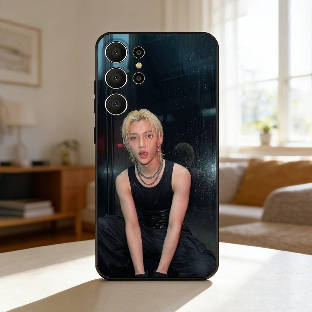 F-Felix Lee S-SKZ Karm Phone Case For Samsung S26,S25,24,23,22,30,21,10,9,Ultra,Plus,Lite,FE Soft Black Case Samsung S25Plus