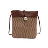Fashionable Woven Street Style Crossbody Bag With Phone Pocket In Black Or Brown
