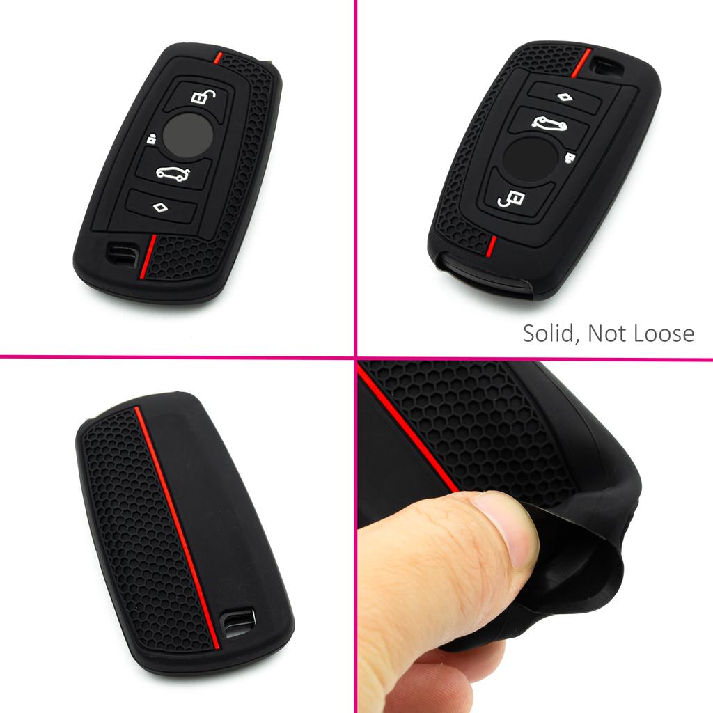 2X Silicone Car Key Fob Cover Case Holder Keychain For Bmw X3 X4 M2 M3 M5 F20 F22 F30 F31 F32 F10 F11 F07 F06 F01 F25 F26 F80