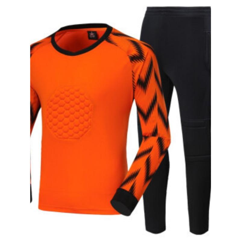 Football goalkeeper uniform goalkeeper uniform, goalkeeper long-sleeved shorts suit, football jersey dragon gate suit suit suit with trousers