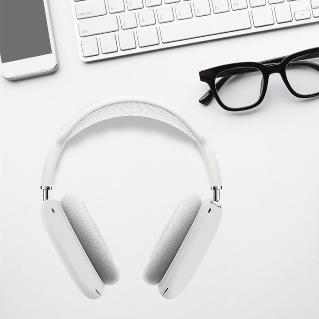 2 Pieces Earphone Case Silicone Full Coverage Protective Sleeve Portable Home School Office Dorm Dust-Proof Headset