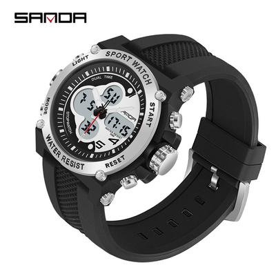 SANDA New Multifunctional Fashion Trend Sports Outdoor Multifunctional Electronic Watch