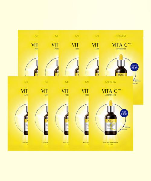 Missha Vita C Plus Ampoule Mask (10-pack) FREE