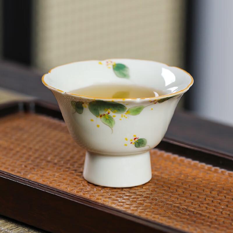 Purple Magnolia Ceramic Master Tea Cup Gift Set