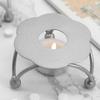 Iron Plate Candle Holder Geometric Candle Plate Decorative Candlestick Tea Light Holder Centerpiece for Home Decor