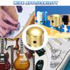 uxcell Set of 6 Metal Guitar Inch Universal Audio Control Dome Bass Speed Control Shaft Wrench Gold Knobs, 1/4 Volume, Tone, Knobs, Knobs, Guitar/Bass