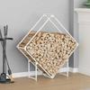 VidaXL Firewood Rack White 100x25x100 Cm, Fireplace Log Holder, Log Holder, Log Rack, 864288