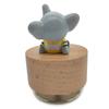 Mini Wooden Animal Carousel Music Box with a Cute Elephant Ornament (Song “It's a Small World”)