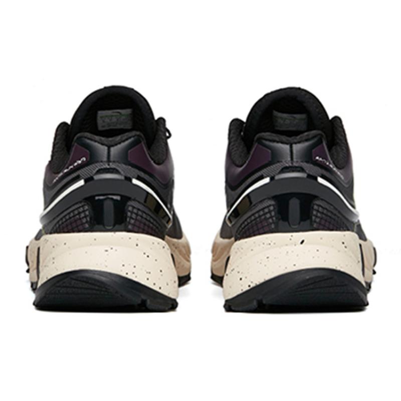 Anta Cushioned Slip-Resistant Abrasion-Resistant Low-Top Running Shoes Men's Gray Black Purple Sneakers 112145525-3