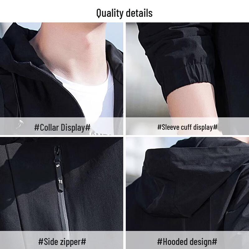 Warrior Men's Hooded Windbreaker Jacket