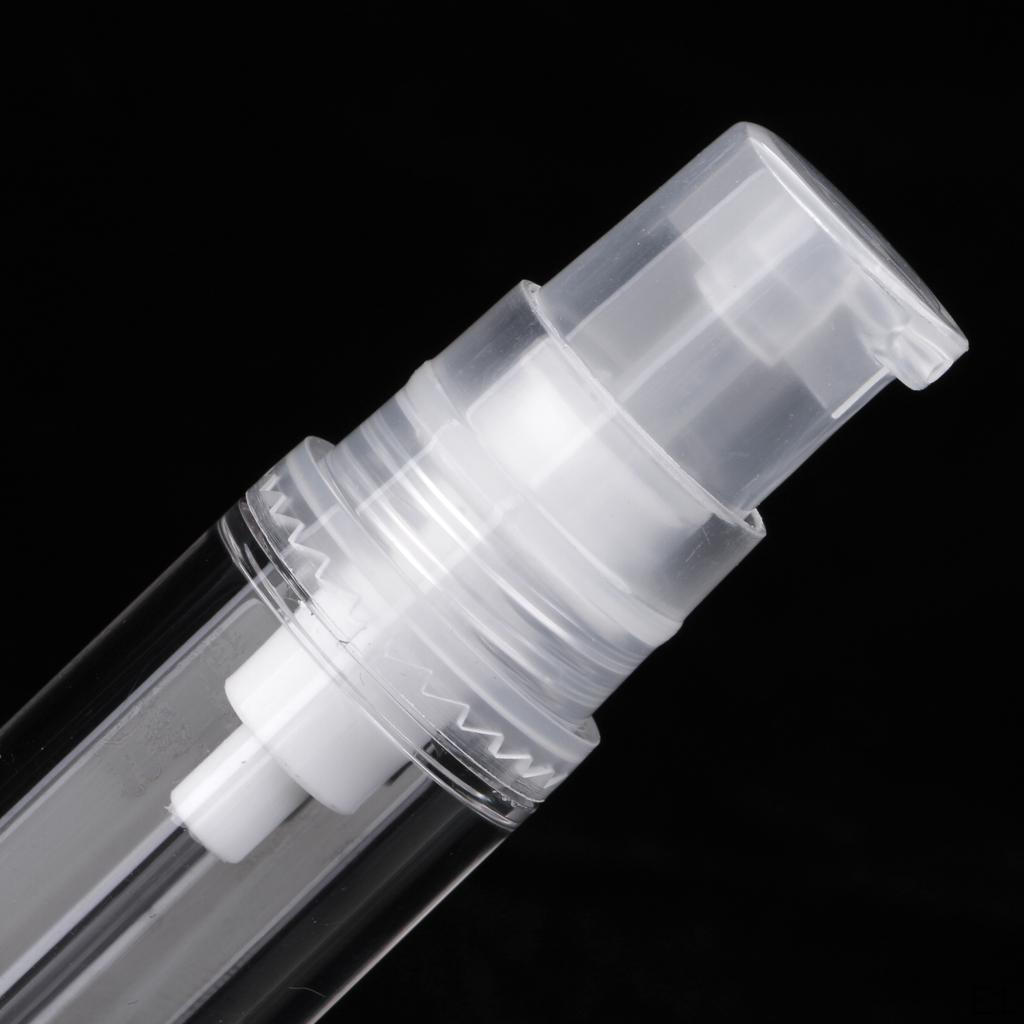 10ML Clear Empty Refillable Airless Pump Lotion Bottle Cosmetic Container Fine Mist Spray Bottle,