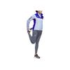 adidas Colorblock Slim Fit Stehkragen Arbeitsjacke Damenjacke Blau JN3002