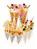 1 Stück transparentes Acryl-Eiscremeregal mit 16 Löchern, Waffelhörnchen-Präsentationsständer, Kuchenhörnchen-Ständer, Popcornblumenständer, .