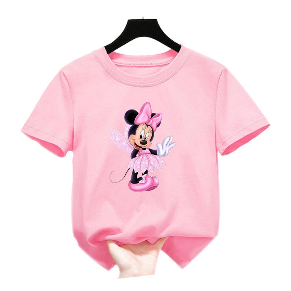 Cartoon printed children's T-shirt clothing round neck children's top