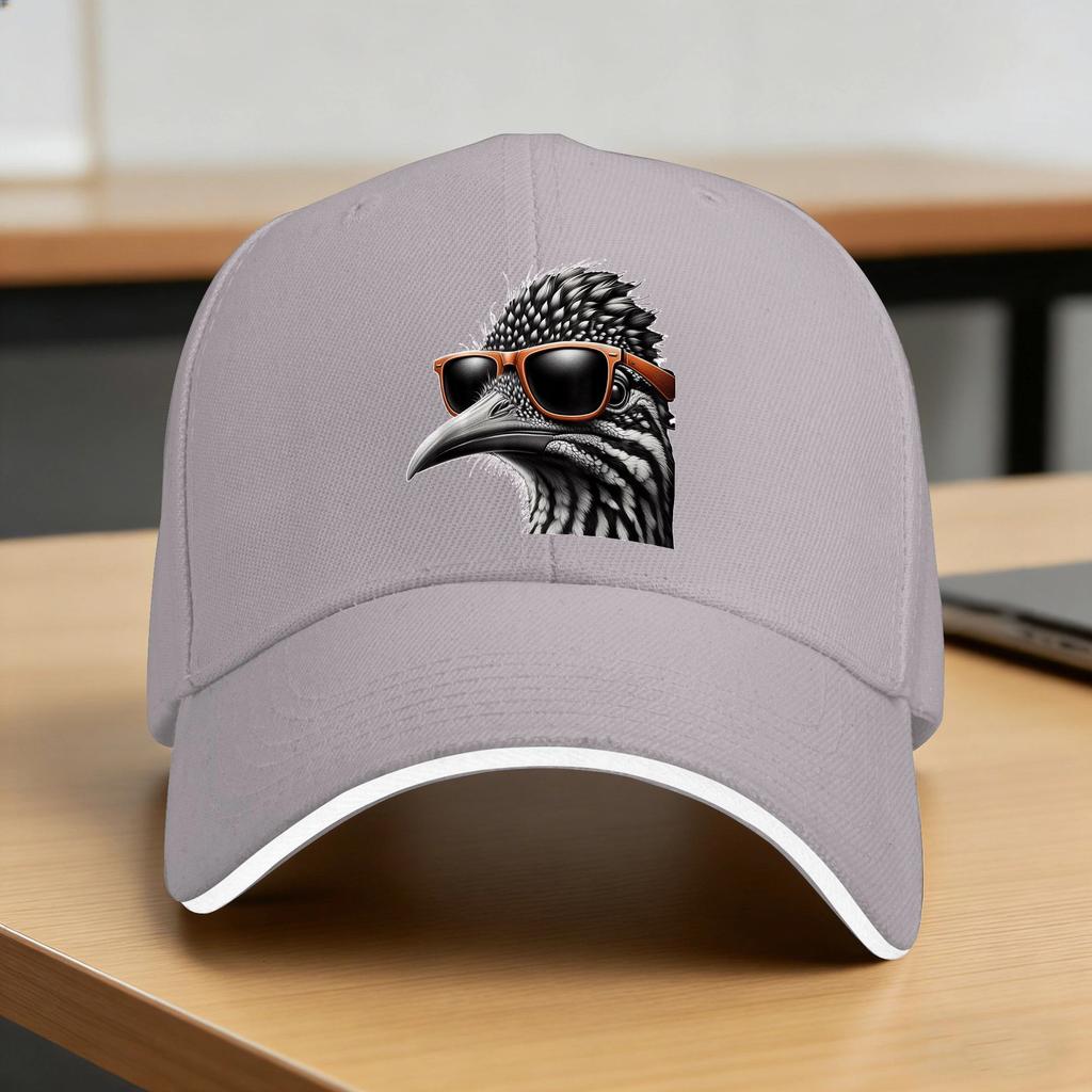 Cool Roadrunner Bird Wearing Sunglasses Sun Baseball Cap Summer Fashion Hip Hop Hats For Couple Women Outdoor Sport Snapback Cap