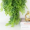 Simulation Green Plant Vine Wall Hanging with Bamboo, Grape, and Melon Leaves, Moss & Orchid Decoration