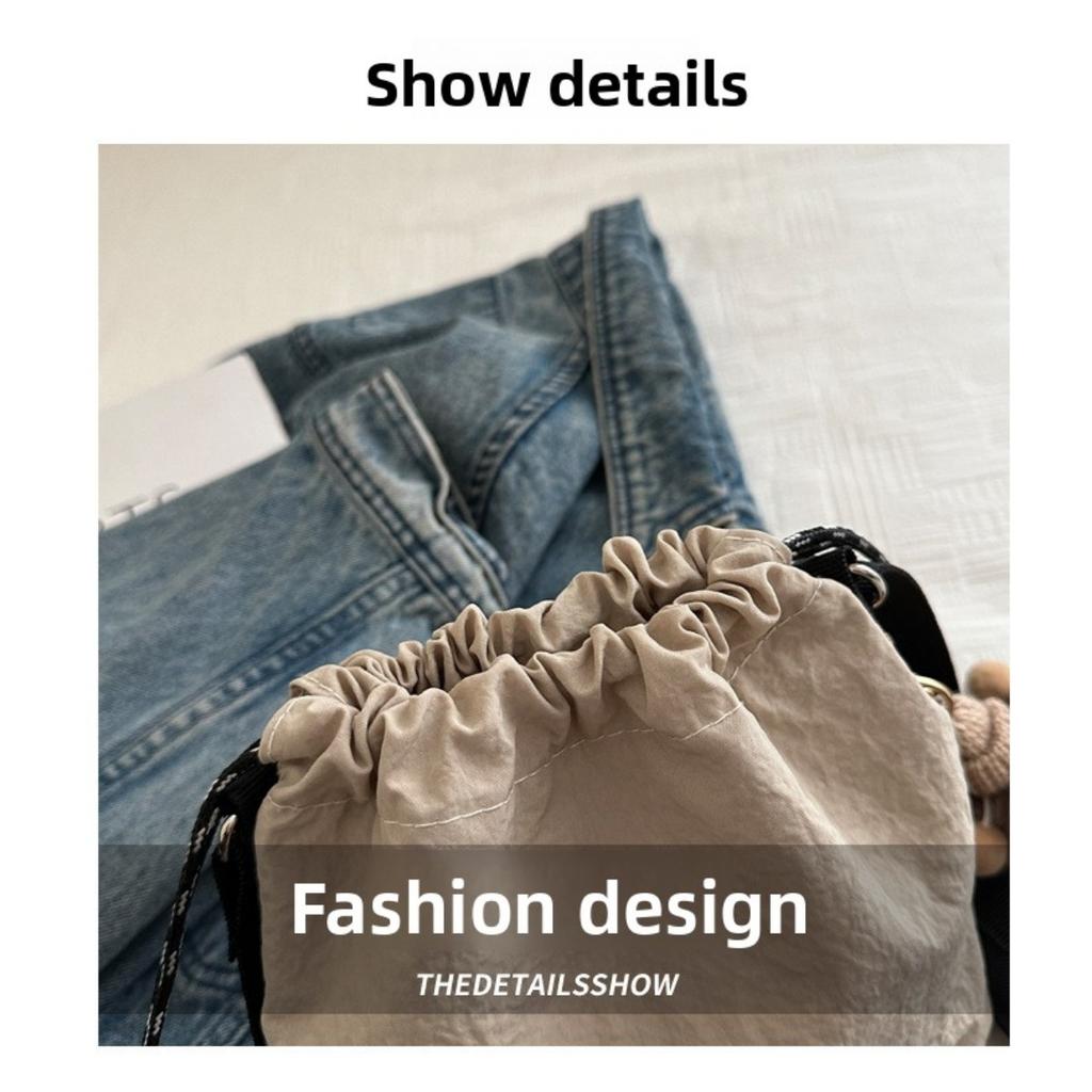 Ladies' Shoulder Bag - Urban Style Minimalist Small Handbag with Pleated Design and Adjustable Shoulder Straps, Suitable for Commuting