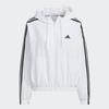 Adidas Women Windbreaker White Casual 3s Woven