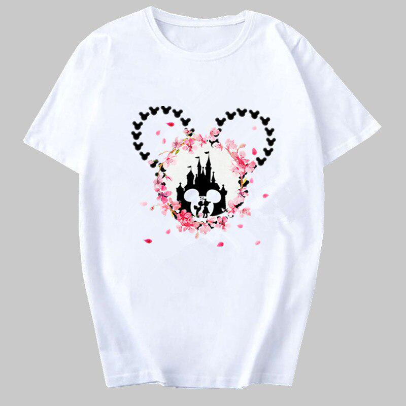 

Disney Мини Мышь Футболка Мода Женщины 2022 Новый Harajuku Ulzzang Футболка Фемальные футболки Летние топы Девушки Футболка Женская одежда