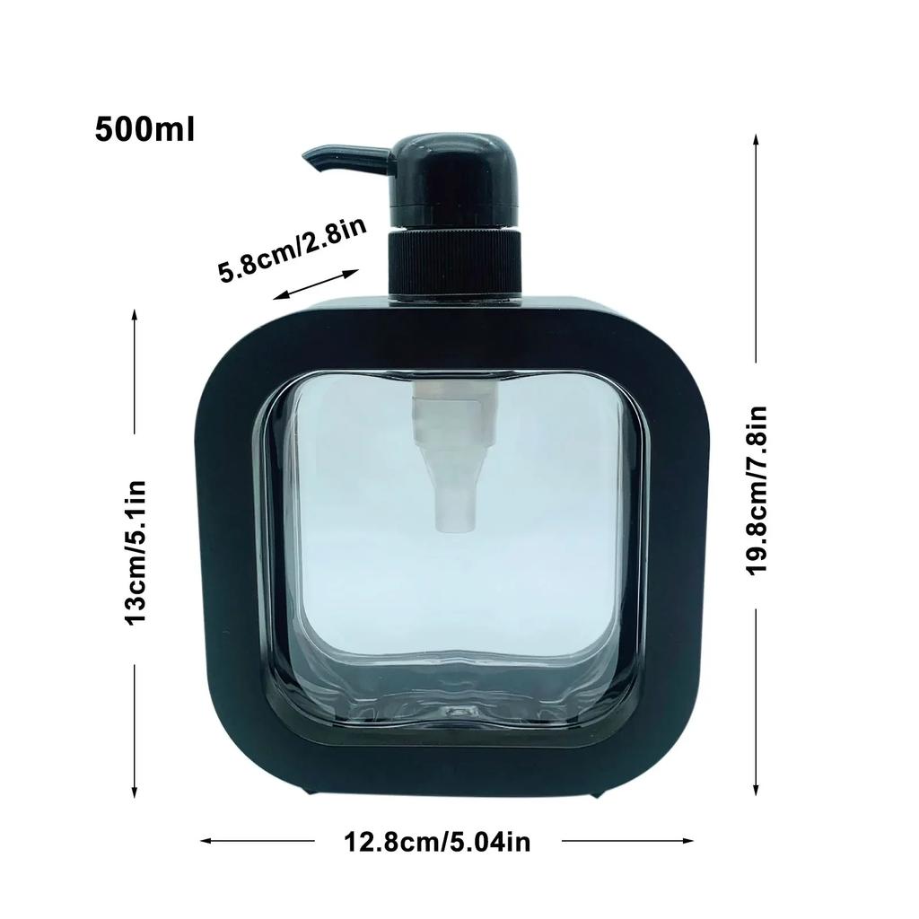 300/500ml Bathroom Soap Dispensers Refillable Lotion Shampoo Shower Gel Holder Portable Empty Bottle