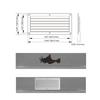 Pictures And Boat Boat RV Louver Vent Slot Square Design ABS Plastic Easy Installation Marine Slot Square Design