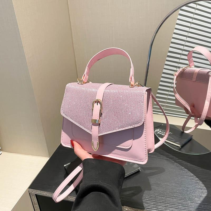 Popular Fashion Single Shoulder Oblique Span Small Square Bag Retro Foreign Style Women's Bag 2025 New Spring Texture Korean Version Handbag