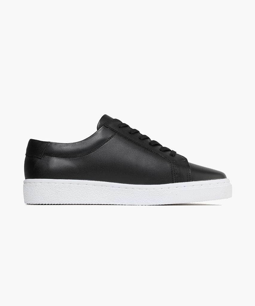 Firenze Atelier Simple Line Genuine Cowhide Basic Sneakers 1180 [Black Fg]