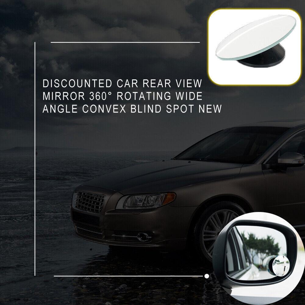 2Pcs Blind Spot Mirror Auto 360° Wide Angle Convex Rearview Side SUV Car Truck
