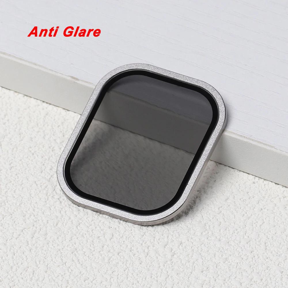 Tempered Glass For Apple Watch band ultra 49mm Screen Protector Anti-Scratch Glare HD Full Film Metal Bumper iWatch Ultra 49mm