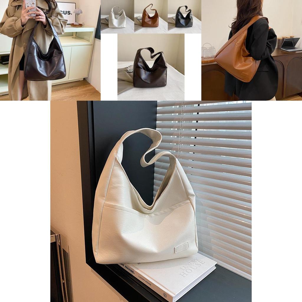 Chic Vintage Inspired Single Shoulder Tote Bag For Women Stylish Pu Fabric Design