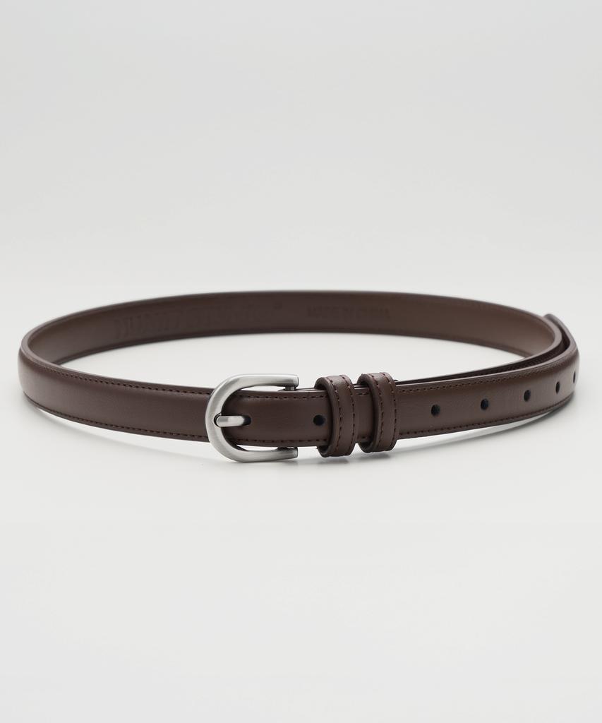 Nuateuseutyudio Basic Slim Round Leather Belt_6Color