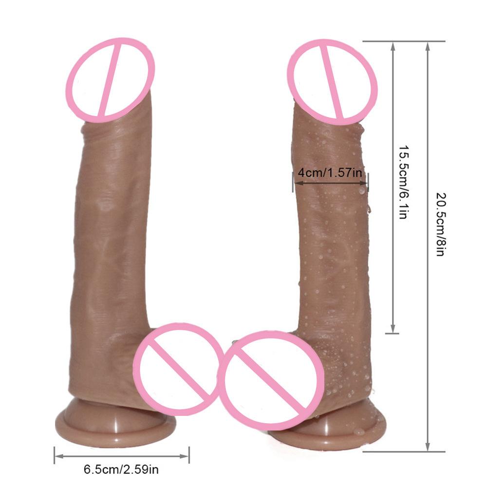 Liquid Silicone Female Dildo Manual Masturbator  Soft and Meaty Artificial Penis  Adult Sexual Product