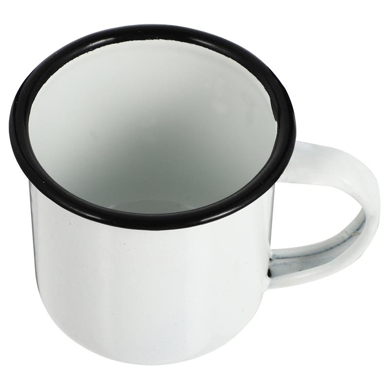 Mug Enamel Cup Mugs Coffee Cups Camping Tea Drinking Vintage Metaliron Campfire Water Tin Tumbler Retro Espresso Hot Travel