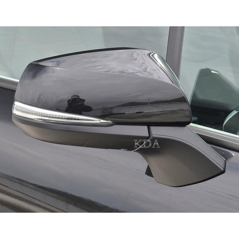 Auto Rear Heated Mirror Glass Cover Frame Turn Signal Light Bottom For Toyota RAV4 2024