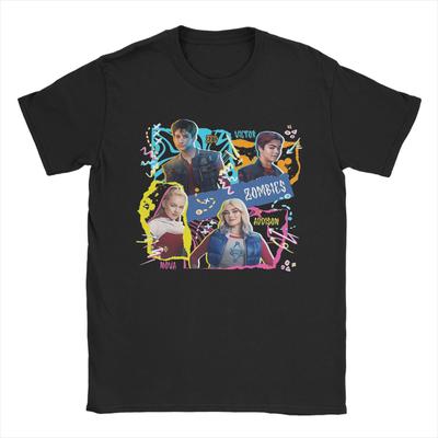 Zombies Characters T Shirt for Men Women Cotton Vintage T-Shirts Crew Neck  Tees Short Sleeve Clothes Big Size