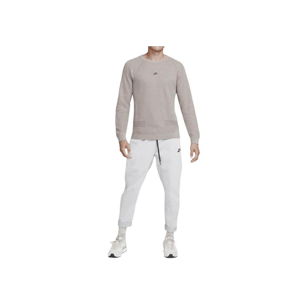 Nike Long Sleeve Crew Neck Sweatshirt Men Tops Brown DN3618-087